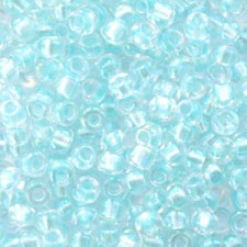 Miyuki rocailles Perlen 8/0 - Fancy lined soft aqua 8-3638